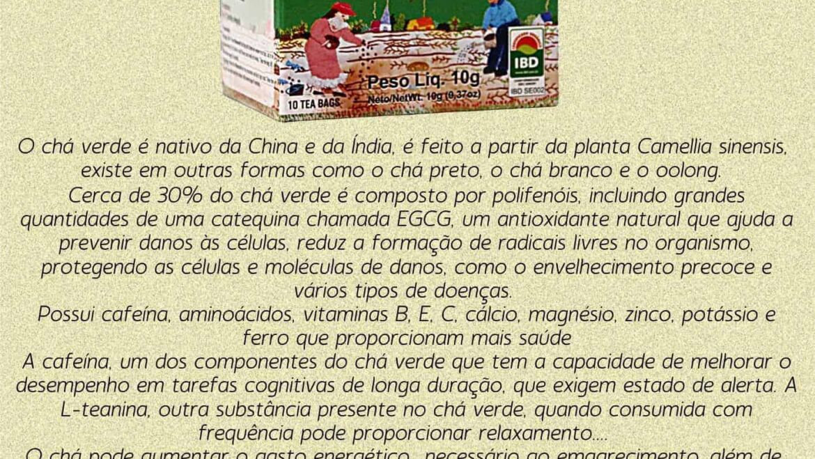 Chá Verde – sachê