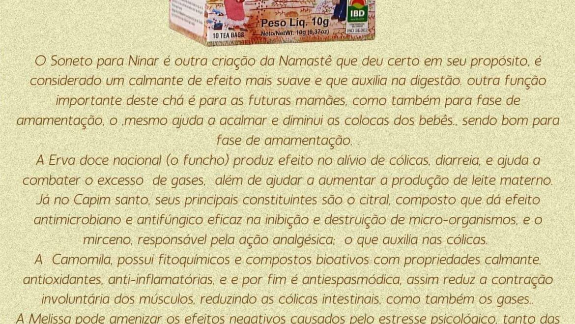 Chá Soneto para Ninar – sachê