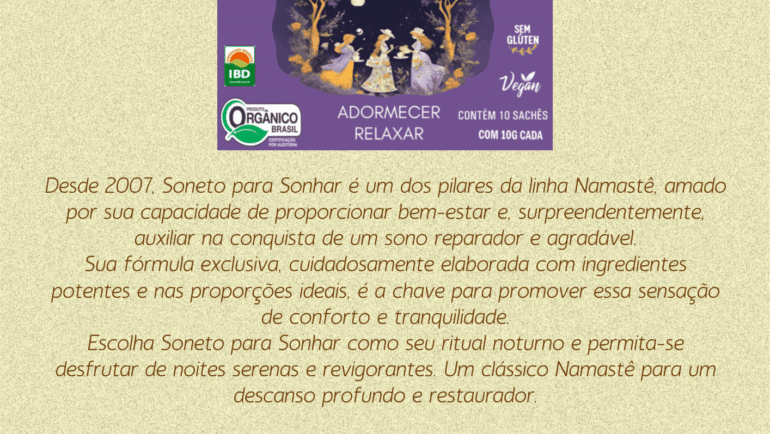 Chá Soneto para Sonhar – sachê