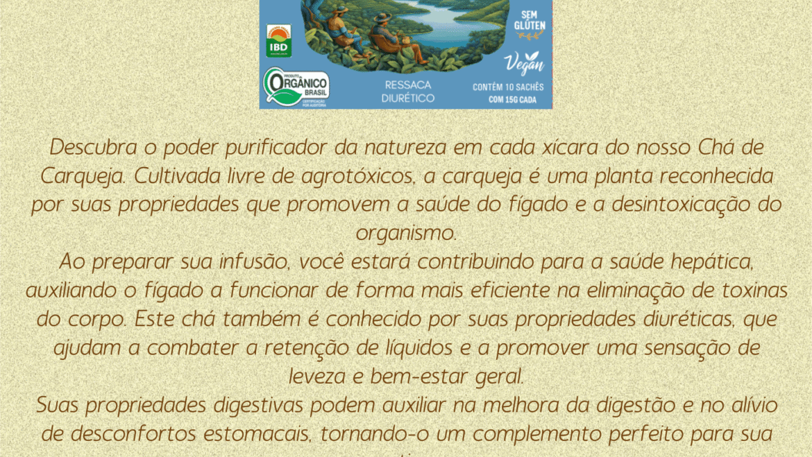 Chá de Carqueja Orgânica- sachê