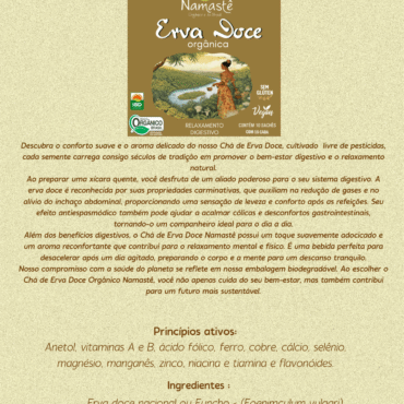 Chá de Erva Doce Orgânico – sachê