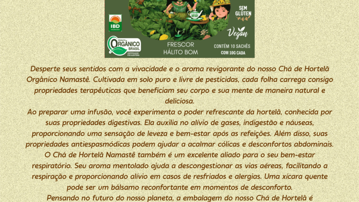 Chá de Hortelã – sachê