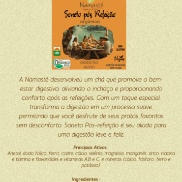 Chá Soneto pós-Refeição – sachê