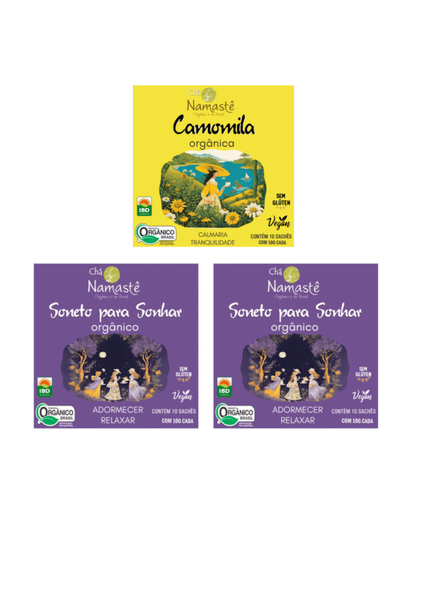 Kit Calmante 3 itens Orgânicos Namastê
