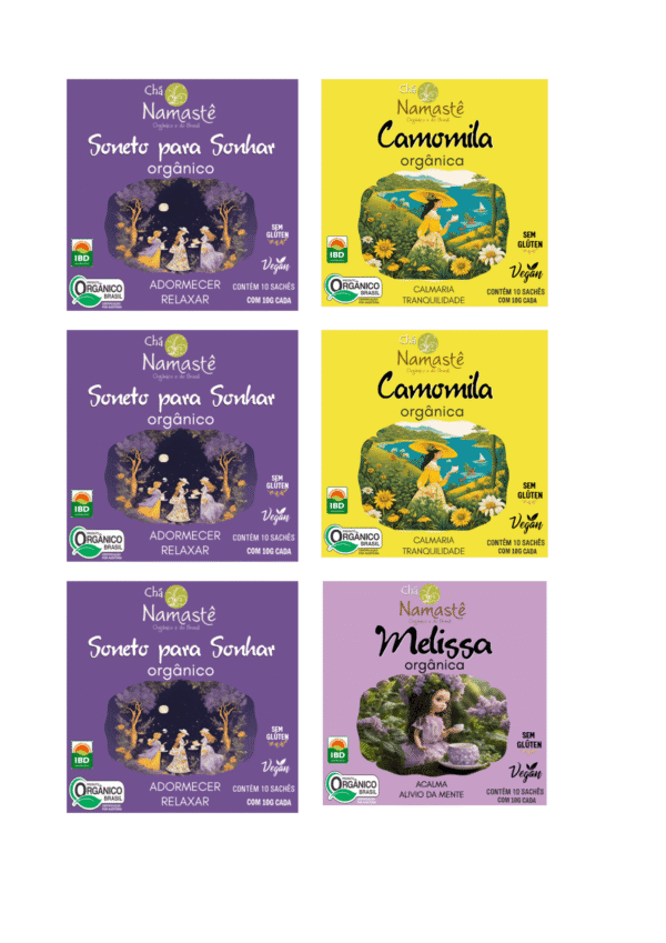 Kit-Chá Calmante 6 itens Orgânicos Namastê