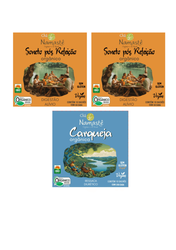 Kit Digestivo com 3 itens Orgânicos Namastê
