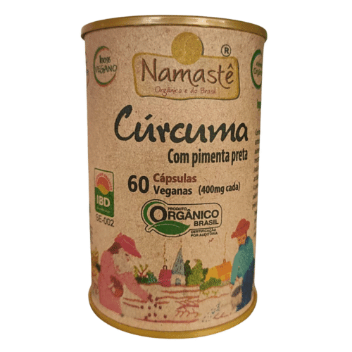 Cúrcuma com Pimenta em Cápsulas | Orgânica e Vegana Namastê