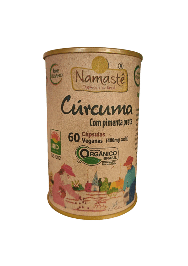 Cúrcuma com Pimenta em Cápsulas | Orgânica e Vegana Namastê