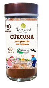 Cúrcuma com Pimenta em Cápsulas | Orgânica e Vegana Namastê