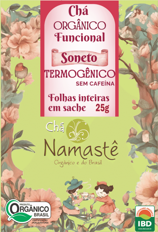 Soneto Termogênico sem Cafeína infusão Funcional | Orgânico Namastê