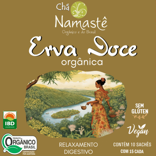 Chá de Erva Doce Nacional sachê | Orgânico - Namastê